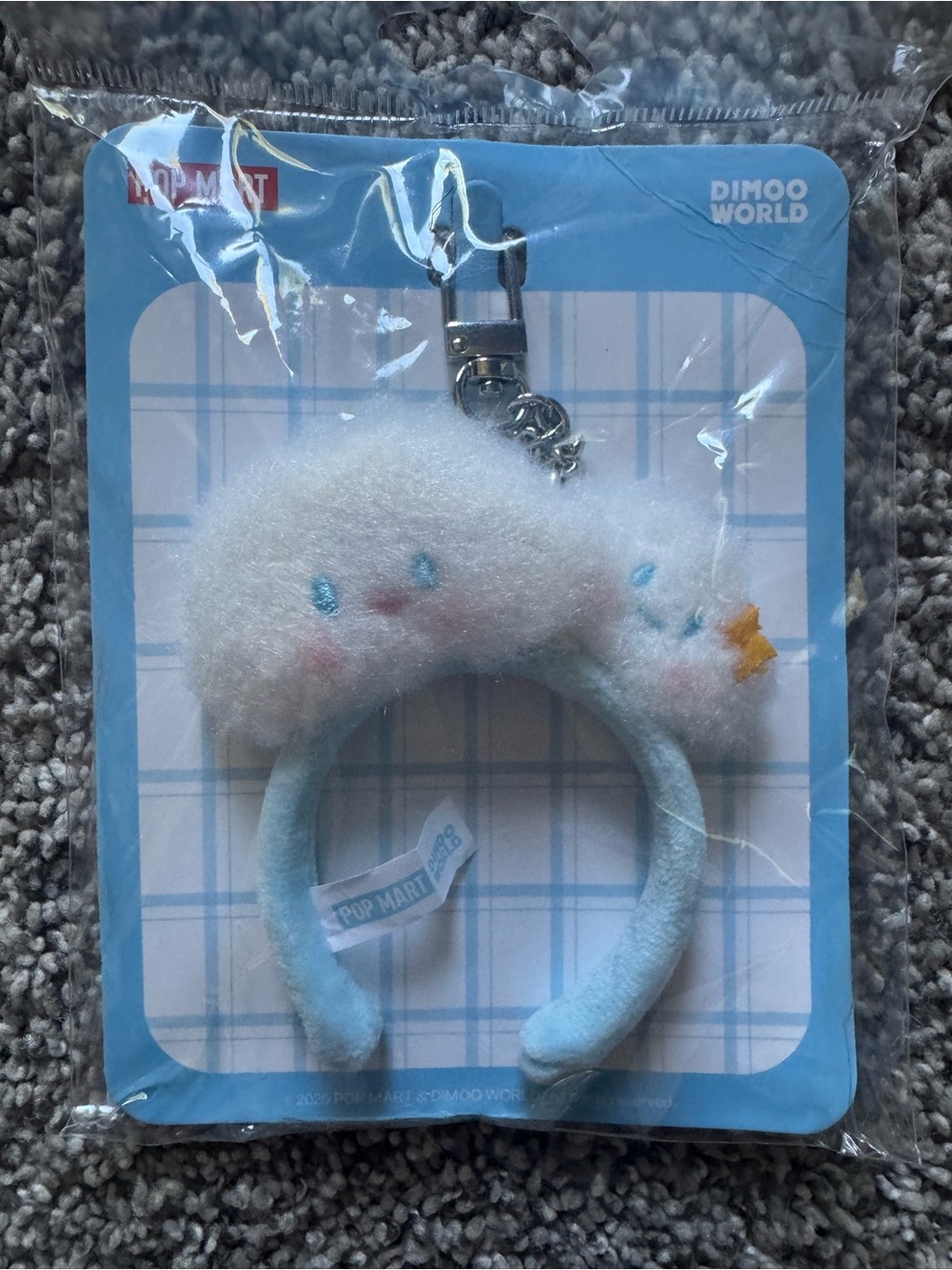 Pop Mart Cloud Plush Keychain Headband - NIP